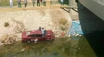عاجل اليوم.. مصرع شخص وإصابة ابنه في حادث انقلاب سيارة بأحد ترع كفر الشيخ