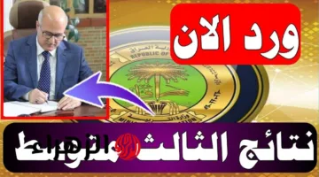 «نتيجة فورية» استعلام نتائج الثالث المتوسط 2025 كيف تحصل على الملف بصيغة PDF بسهولة